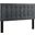 Paisley Gray Tufted Full / Queen Upholstered Performance Velvet Headboard