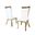 Palazzo Side Chair Set of 2 In White