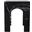 Palermo Marble End Table In Black and Natural
