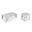 Palermo Marble Occasional Table Set In White and Natural