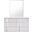 Palermo White Lacquer Dresser and Mirror