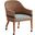 Palm Desert Dorian Woven Arm Chair In White And Green