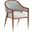 Palm Desert Jameson Upholstered Arm Chair In Blue And Beige