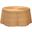 Palm Scallop Rattan Coffee Table In Light Honey