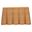 Palm Scallop Rattan Console Table In Light Honey