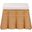 Palm Scallop Rattan Ottoman In Light Honey