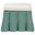 Palm Scallop Rattan Ottoman In Seafoam