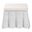 Palm Scallop Rattan Ottoman In White