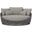 Palma Day Bed with Cushion In Truffle and Matte Chacoal