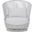 Palma Swivel Club Chair with Cushion In Polar and Matte White