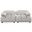 Paloma 2Pc Modular 74 Inch Sofa In Light Cream Velvet