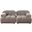 Paloma 2Pc Modular 74 Inch Sofa In Mink Tan Velvet