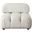 Paloma Armless Chair In Light Cream Velvet