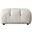 Paloma Rectangle Ottoman In Light Cream Velvet