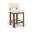 Paloma Vegan Leather Upholstered Counter Stool Set of 2 In Cream