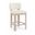 Paloma Vegan Leather Upholstered Counter Stool Set of 2 In Cream