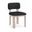 Paloma Vegan Leather Upholstered Dining Chair Set of 2 In Black