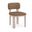 Paloma Vegan Leather Upholstered Dining Chair Set of 2 In Brown
