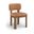Paloma Vegan Leather Upholstered Dining Chair Set of 2 In Cognac
