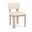 Paloma Vegan Leather Upholstered Dining Chair Set of 2 In Cream