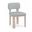 Paloma Vegan Leather Upholstered Dining Chair Set of 2 In Light Blue