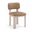 Paloma Vegan Leather Upholstered Dining Chair Set of 2 In Tan