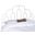 Paloma White Metal Queen Retro Headboard