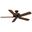 Panama 54 Inch Energy Star Ceiling Fan and Handheld Remote In Brushed Cocoa and Distressed Walnut