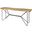 Papillion I Blonde Wood And Iron Console Table