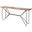 Papillion I Natural Solid Wood And Iron Console Table