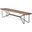 Papillion Iii Natural Solid Wood And Iron Dining Bench