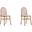 Paragon Dining Chair 1.0 With Cream Cushions In Nature And Cane Set of 2
