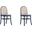 Paragon Dining Chair 1.0 With Grey Cushions In Black And Cane Set of 2