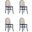 Paragon Dining Chair 1.0 With Grey Cushions In Black And Cane Set of 4
