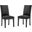 Parcel Performance Velvet Dining Side Chairs Set of 2 In Charcoal