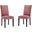 Parcel Performance Velvet Dining Side Chairs Set of 2 In Dusty Rose