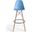 Paris Bar Height Stools Set of 2 In Blue