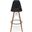 Paris Bar Height Stools Set of 2 In Walnut and Black