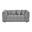 Paris Boucle Fabric Loveseat in Rich Gray