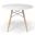 Parisian 39 Inch Round Dining Table In White