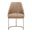 Traditions Parissa Dining Chair Set of 2 In Ivanhoe Toast and Brushed Gold