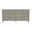 Park 68 Inch Solid Wood 6-Drawer Dresser In Gray