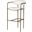 Parker 30 Inch Seat Height Cream Fabric Seat Gold Metal Bar Stool