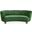 Parker Curved Sofa In Brussels Malachite