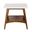 Parker End Table In Off-White and Pecan