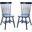 Parker Navy 17 Inch H Spindle Dining Chair Set of 2