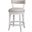 Pasha 26 Inch Counter-Height Barstool with Faux Leather Seat and Back In White and Gray