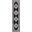 Passion 2'2" x 10' Vintage Indoor Rug In Black and Ivory