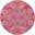 Passion 4' x 4' Round Indoor Rug In Fuchsia