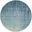 Passion 4' x 4' Round Indoor Rug In Navy and Light Blue